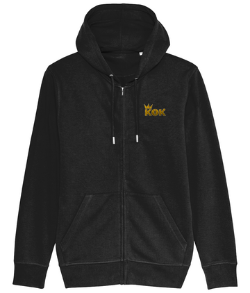 Men's Embroidered Zip Connector Kok Hoodie