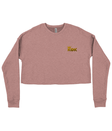 Embroidered Bella Ladies Cropped Sweatshirt Kok Design